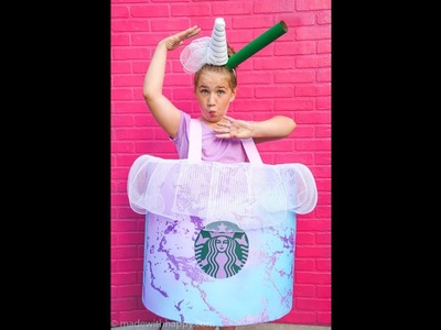 Starbucks Unicorn Drink Costume DIY