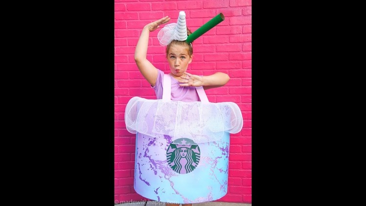 Starbucks Unicorn Drink Costume DIY