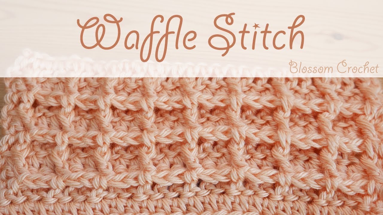 Super easy crochet: Waffle Stitch (blankets, wash.dish cloths)