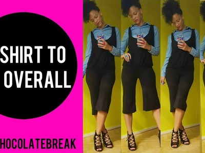 T SHIRT TO €6 DIY OVERALL CULOTTES IN 20MIN | T SHIRT TRANSFORMATION EP 11 | BACK TO SCHOOL. WORK