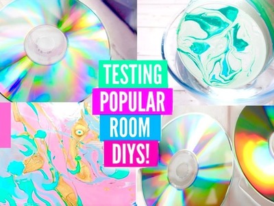 Testing Popular ROOM DIYS! Cheap & Easy Teenage Room DIY Tutorial! #AD