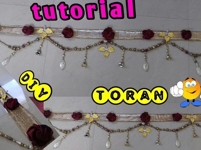 Toran making idea #Handmade door hangings #door hangers #hindu door decoration #door hanging online