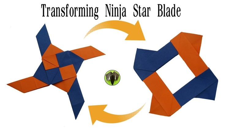 Transforming Ninja Star Blade Shuriken - Origami | DIY | How to make | Tutorial | Paper Folds - 794