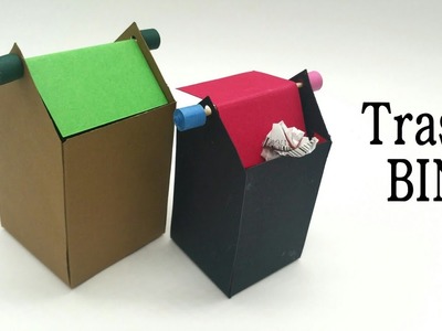 Trash Bin | Dust Bin - DIY | Tabletop | Handmade | Tutorial - 782