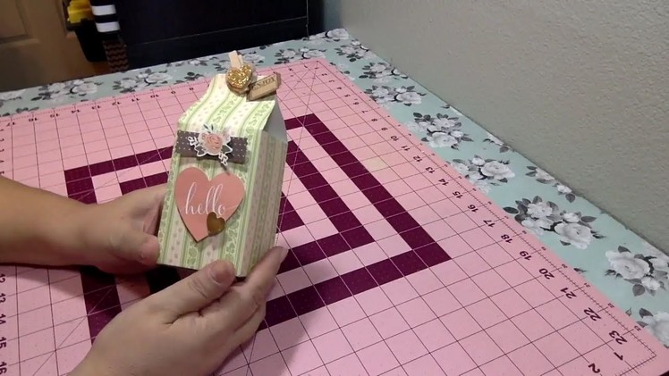 Treat Box Tutorial - Milk Carton Treat Box Easy DIY