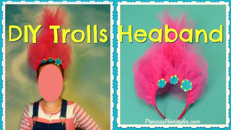 Trolls Headband Tutorial, Easy DIY Halloween Costume