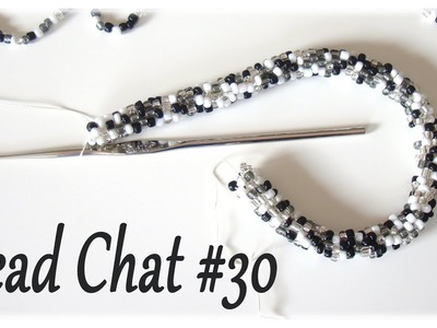 Bead Chat #30 - No-sequence beaded crochet rope with irregular beads