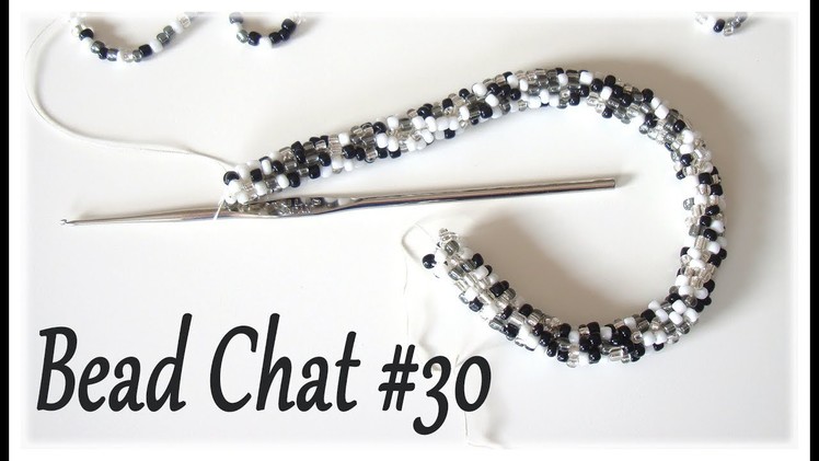 Bead Chat #30 - No-sequence beaded crochet rope with irregular beads