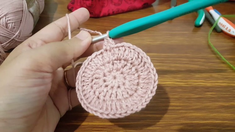 Belajar Crochet: Flower Garden Stitch Pouch