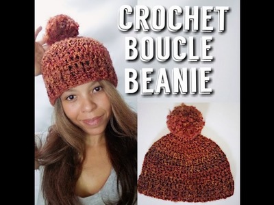 Boucle yarn Crochet Hat Pattern