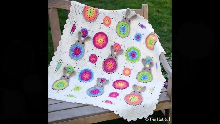 Bunnies R Us  a Bunny Blanket  - Crochet Baby Blanket Crochet Pattern