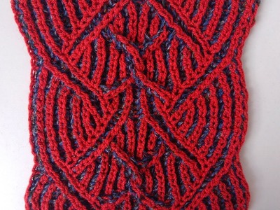 Center cable, two-color brioche stitch knitting pattern + free chart