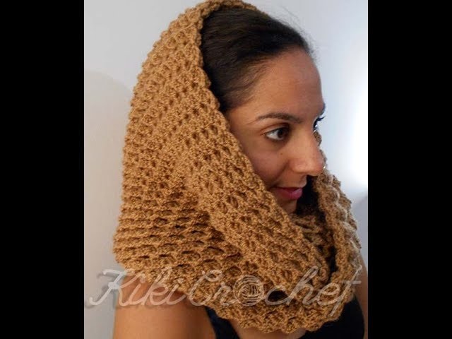 Crochet 3D Infinity Scarf