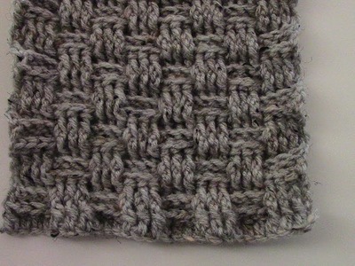 Crochet Basket Weave Scarf