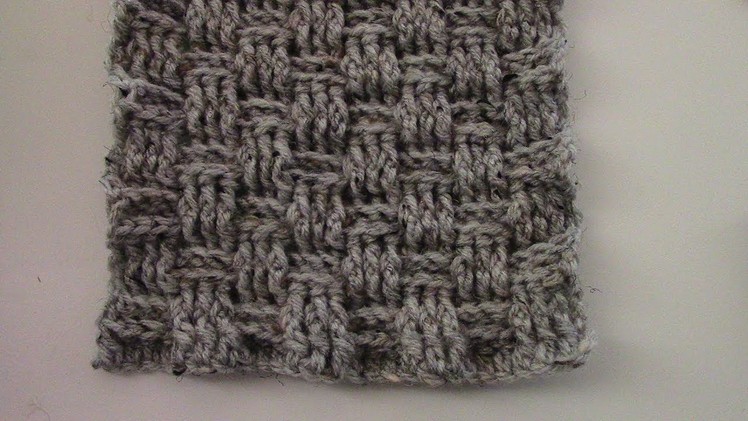 Crochet Basket Weave Scarf