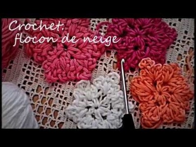 Crochet: FLOCON DE NEIGE- Comment faire le flocon de neige- sous-titré