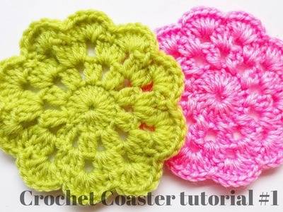 [Crochet] How To #Crochet a #Coaster #1 ║#Móc đế lót ly mẫu #1 HD 1080p