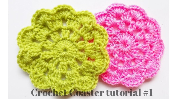 [Crochet] How To #Crochet a #Coaster #1 ║#Móc đế lót ly mẫu #1 HD 1080p