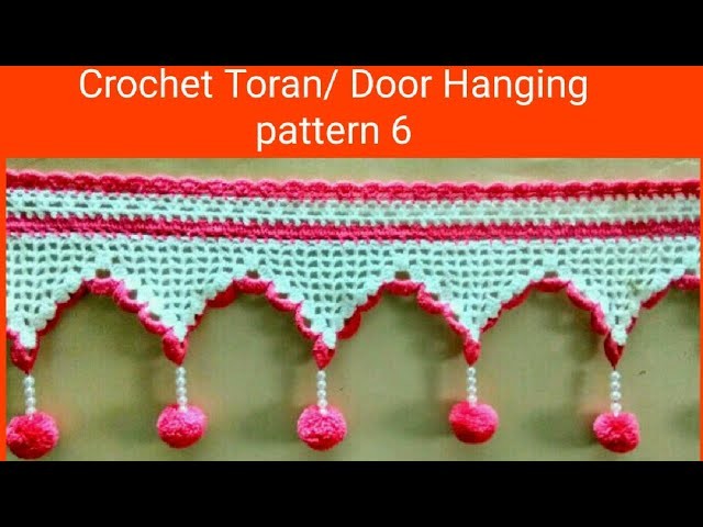 Crochet Toran.Door Hanging pattern 6 How to make