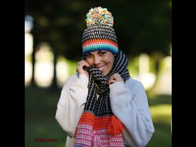 Crochet Tutorial: Boho Pom Hat