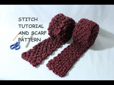 Crochet Tutorial & Scarf Pattern: Easy Mesh Stitch