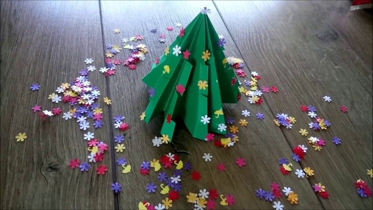 DIY Christmas tree origami