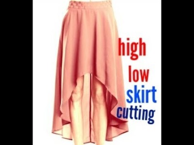 DIY.How to make a high low umbrella long skirt drafting,cutting(in hindi)