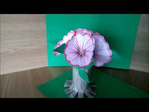 DIY- How to make a tree with flowers - 3D