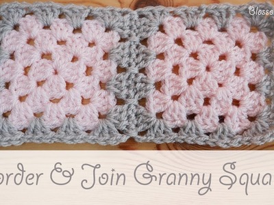Easy Crochet - How to border & join granny squares