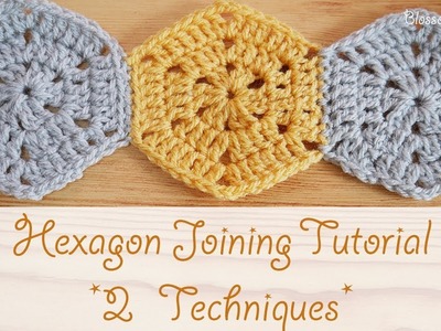 Easy Crochet: How to join your hexagons (2 techniques)