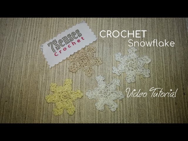 Easy Crochet Snowflake - Copo de Nieve en Crochet