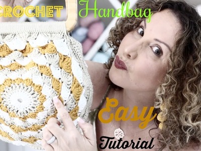 Easy Crochet Sunshine. Mandala style  Handbag Tutorial