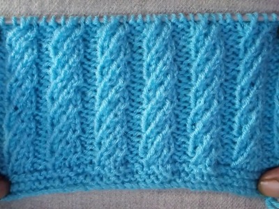 Easy Single Color Knitting Pattern No.64|Hindi