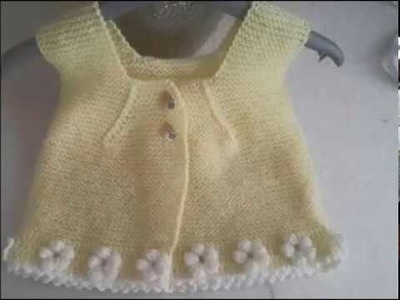 Girls' knitting vest made