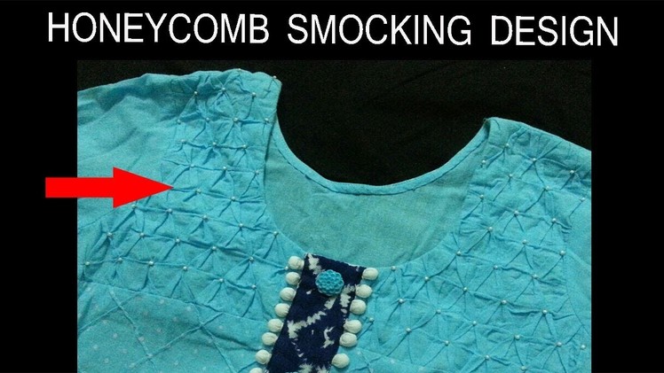 Hand embroidery.How to make Smocking designs.Honeycomb smocking.Handwork.Disha Handwork Gallery#14