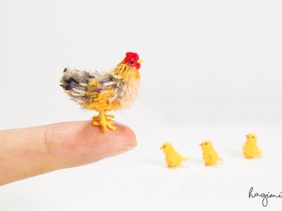 Happy Crochet Chicken Family - Micro Amigurumi Crochet