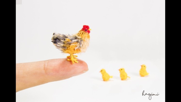 Happy Crochet Chicken Family - Micro Amigurumi Crochet