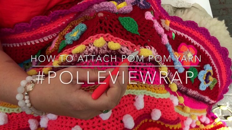 How to attach pom pom #polleviewrap