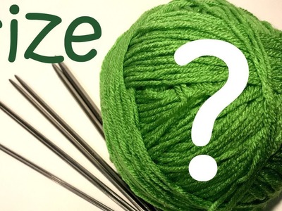 How to choose the right size knitting needles
