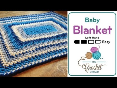 How to Crochet A ????  Baby Blanket: Baby Stripes