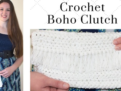 How To Crochet A Boho Clutch Purse - Crochet Clutch Bag