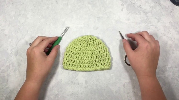 How to Crochet A Hat for Complete Beginners - Left Handed