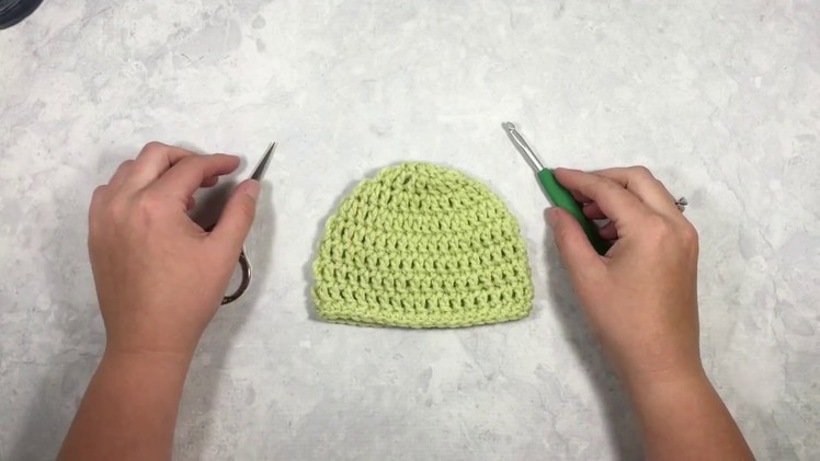 How to Crochet A Hat for Complete Beginners - Right Handed