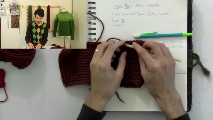 How to Crochet a Top Down Raglan Sweater: Part 4