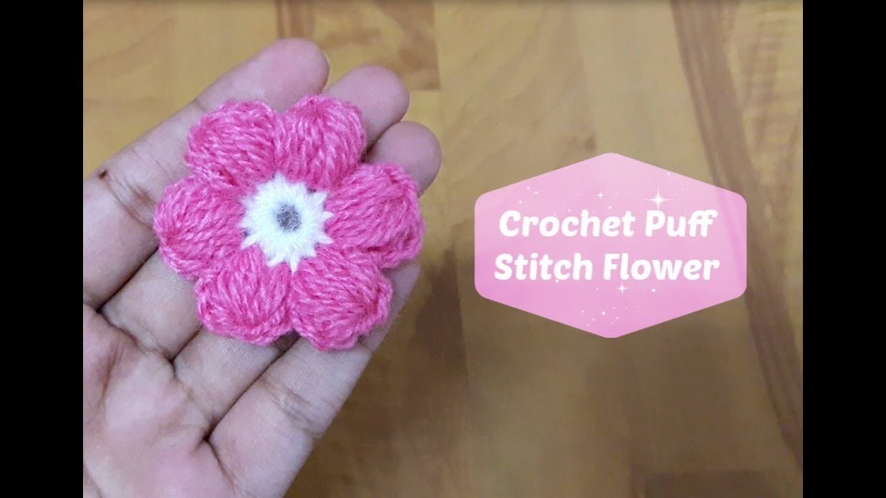 How to crochet puff stitch flower?, !Crochet!