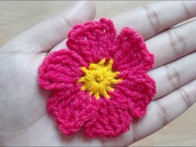 How to Crochet Simple 6 Patel Flowers | Absolute Beginners | Crochet Flower Tutorial