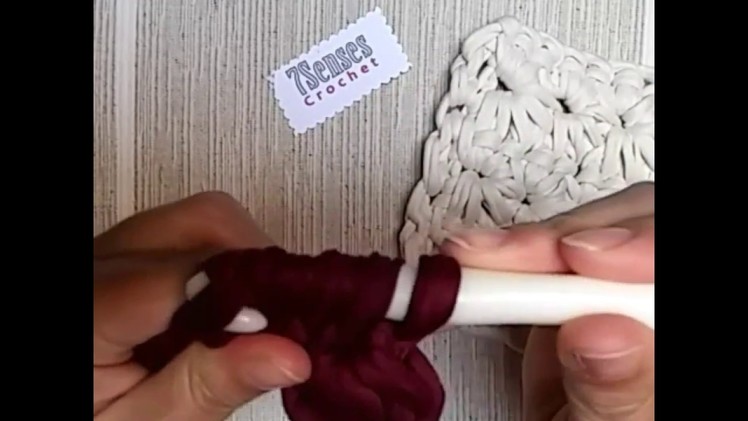 How to Crochet Star stitch - Part 1 - Como hacer punto estrella