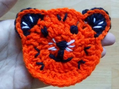 How to Crochet Tiger Applique | Crochet Tutorial by Tahmina
