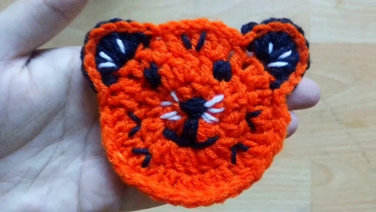How to Crochet Tiger Applique | Crochet Tutorial by Tahmina