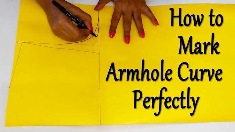How to Cut Armhole Curve |  How to Mark Shoulder, Shoulder Slope , Neck Width & Armhole